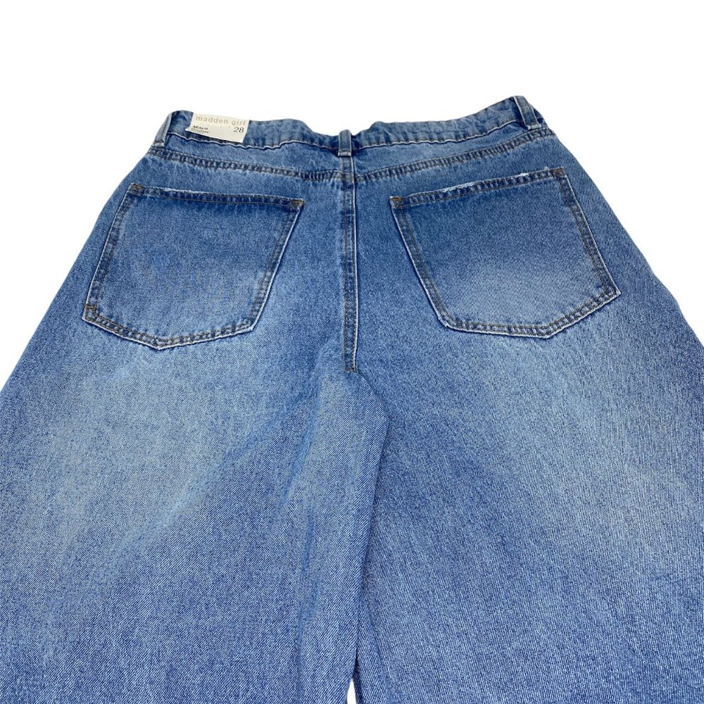 Madden Girl Maya Baggy Jeans Med Wash 28 NWT - Picture 5 of 14